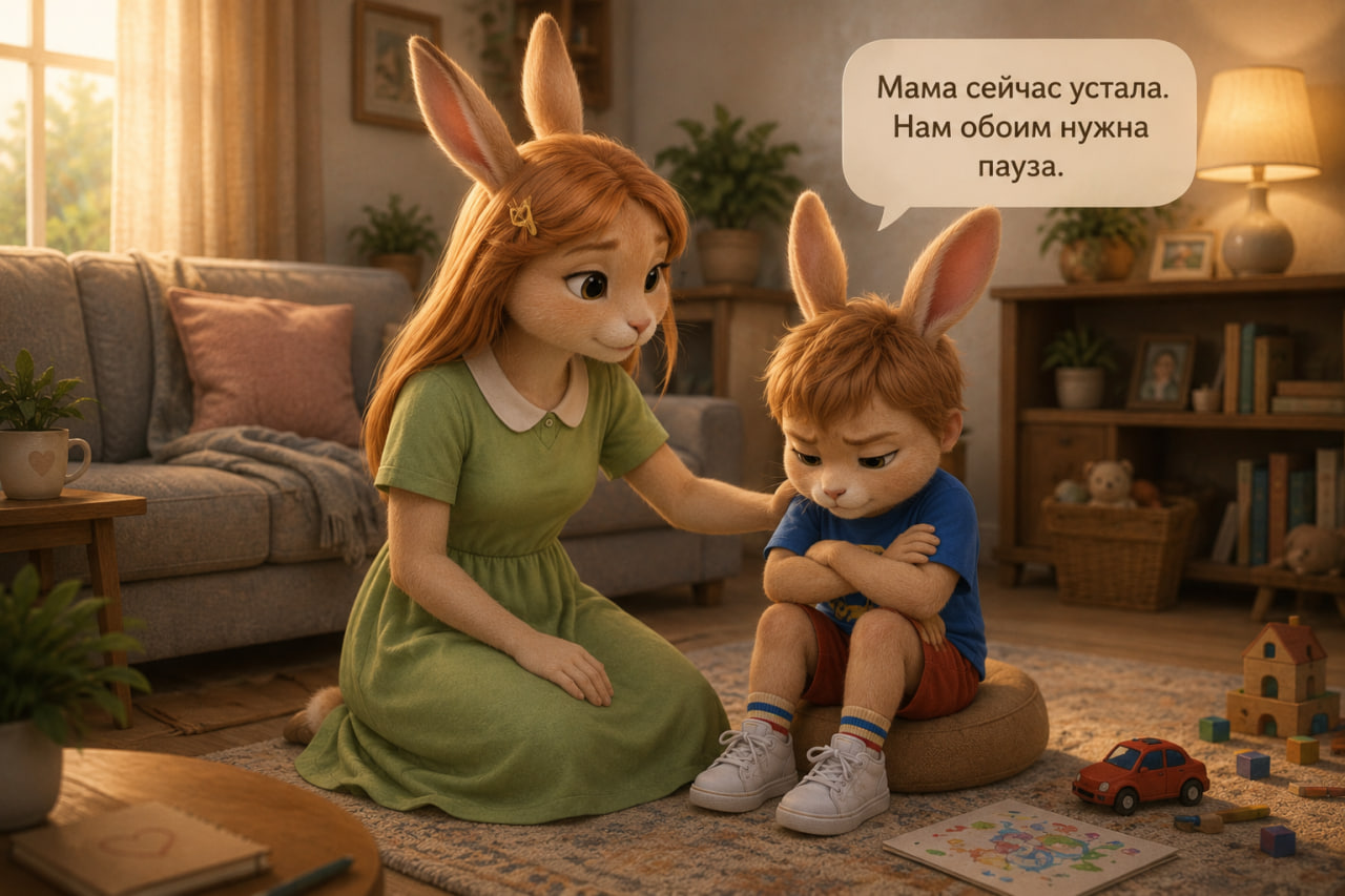 Уставшая мама учится не срываться на ребёнка — работа с эмоциями и чувством вины